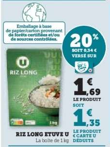 Riz Long Etuvé U
