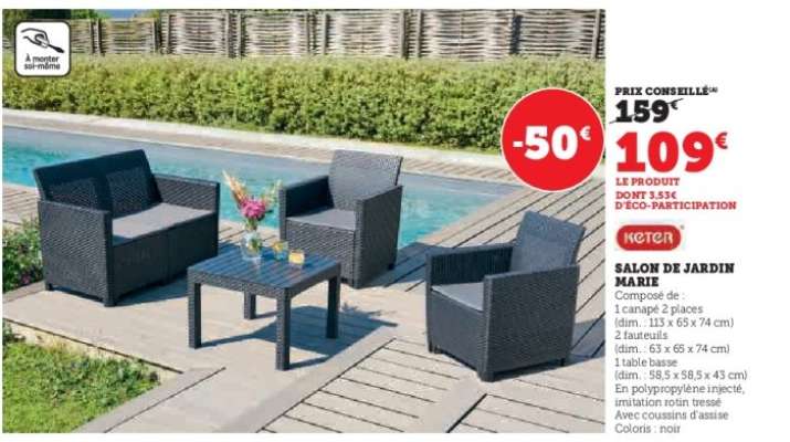 Salon de Jardin Marie