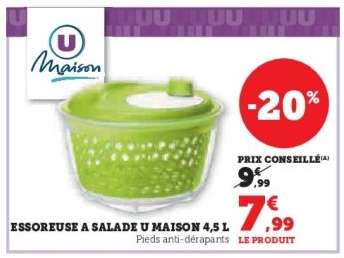 Essoreuse à salade U Maison 4,5 L