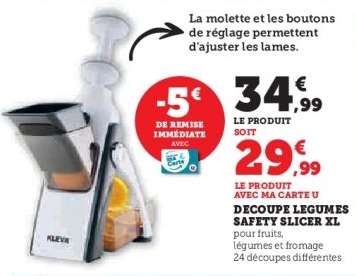 DECOUPE LEGUMES SAFETY SLICER XL