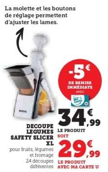 DECOUPE LEGUMES SAFETY SLICER XL