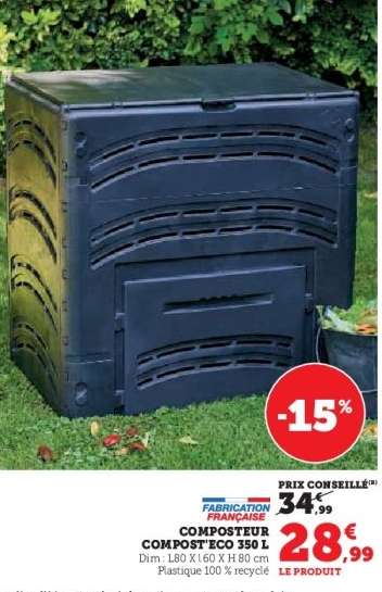 Composteur Compost'Eco 350 L