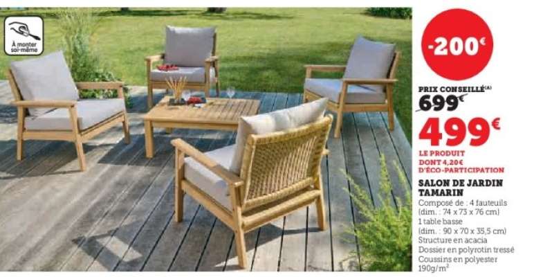 SALON DE JARDIN TAMARIN