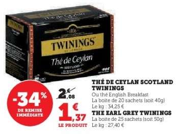 Thé de Ceylan Scotland Twinings