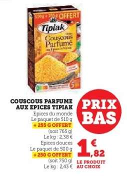Couscous Parfumé Aux Épices Tipiak