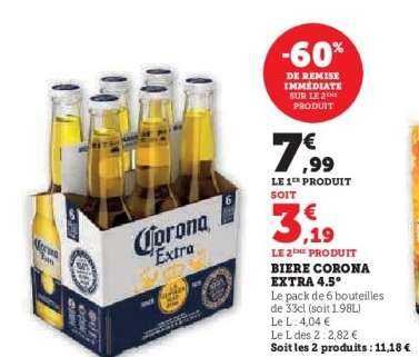 BIERE CORONA EXTRA 4,5°