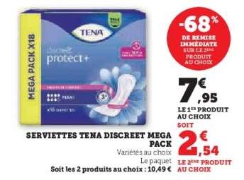 Serviettes Tena Discreet Mega Pack