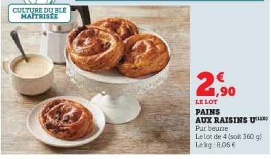 Pains aux raisins