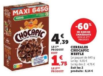 Céréales Chocapic Nestle