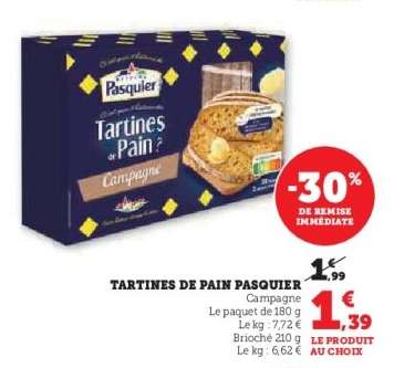 Tartines de Pain Pasquier
