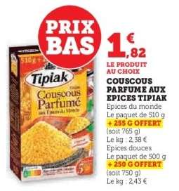 Couscous Parfumé Aux Épices Tipiak