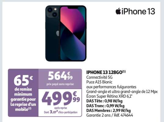 Iphone 13 128Go