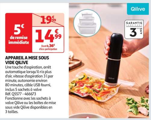 Appareil À Mise Sous Vide Qilive