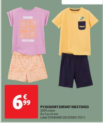 Pyjashort Enfant Inextenso