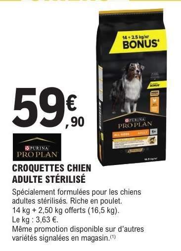 CROQUETTES CHIEN ADULTE STÉRILISÉ