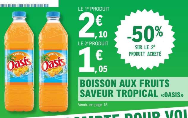 Boisson aux fruits saveur tropical «Oasis»