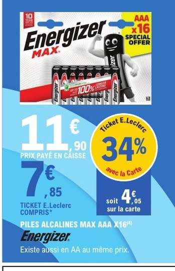 Energizer Max AAA x16
