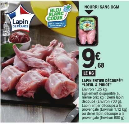 Lapin Entier Découpé Loeul & Piriot