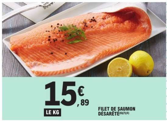 FILET DE SAUMON DÉSARÊTÉ