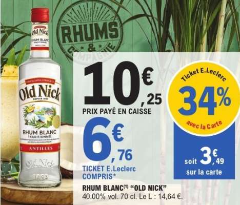 Rhum Blanc Old Nick