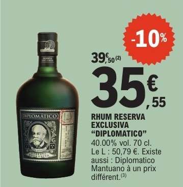 RHUM RESERVA EXCLUSIVA "DIPLOMATICO"