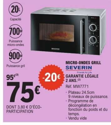 Micro-ondes grill Severin