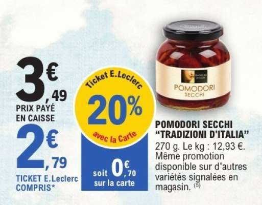 POMODORI SECCHI “TRADIZIONI D'ITALIA”