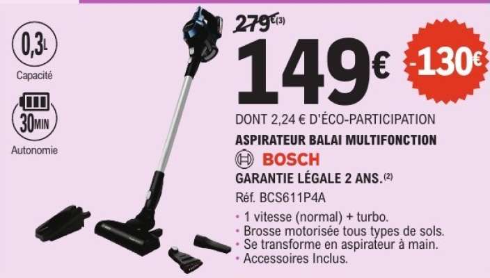 ASPIRATEUR BALAI MULTIFONCTION BOSCH