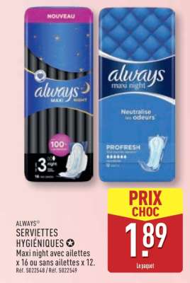 ALWAYS Serviettes hygiéniques