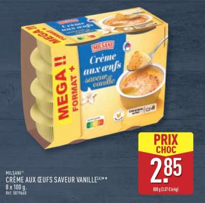 MILSANI® CRÈME AUX OEUFS SAVEUR VANILLE