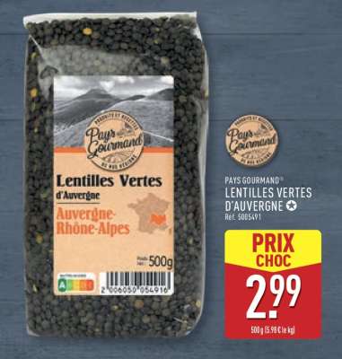 PAYS GOURMAND® LENTILLES VERTES D’AUVERGNE