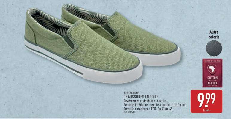 CHAUSSURES EN TOILE