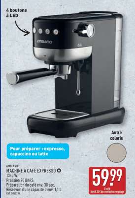 AMBIANO® MACHINE À CAFÉ EXPRESSO