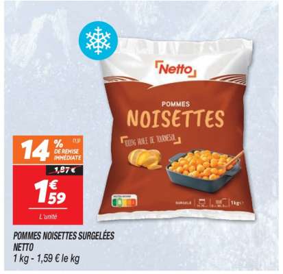 POMMES NOISETTES SURGELÉES NETTO