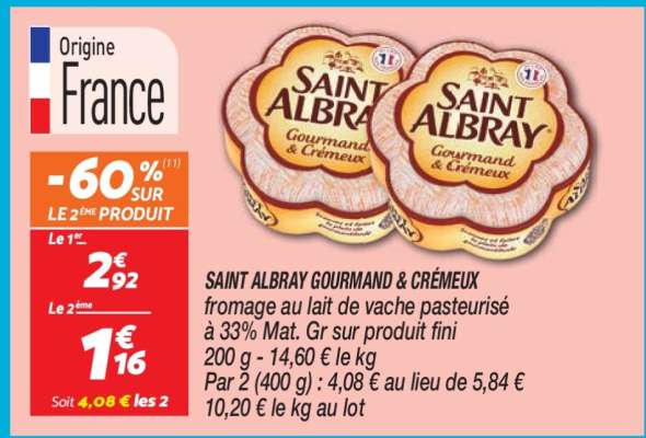 SAINT ALBRAY  GOURMAND & CRÉMEUX