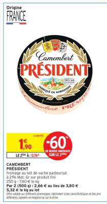 Camembert Président