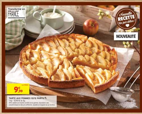 Tarte aux pommes 10/12 parts