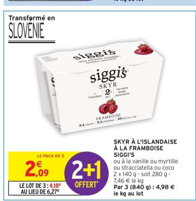 Siggi's Skyr à la Framboise