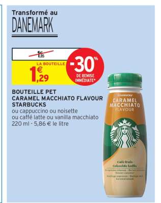 BOUTEILLE PET CARAMEL MACCHIATO FLAVOUR STARBUCKS