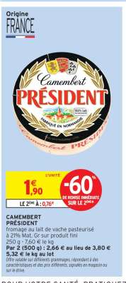 Camembert Président