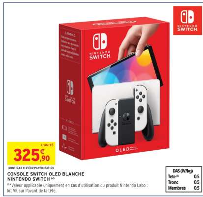 Console Switch OLED Blanche Nintendo Switch