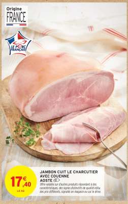 JAMBON CUIT LE CHARCUTIER AVEC COUENNE