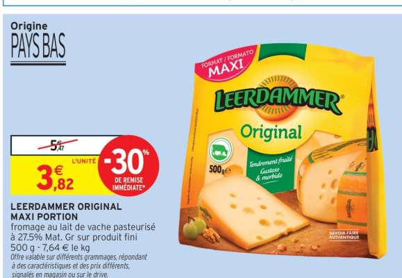 LEERDAMMER  ORIGINAL MAXI PORTION
