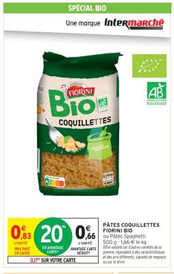 PÂTES COQUILLETTES FIORINI BIO
