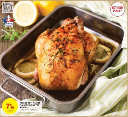 POULET RÔTI FILIÈRE ENGAGÉE BIEN ÊTRE ANIMAL