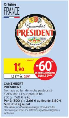 Camembert Président