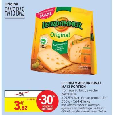 LEERDAMMER  ORIGINAL MAXI PORTION