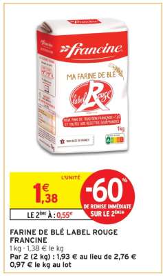 FARINE DE BLÉ LABEL ROUGE FRANCINE