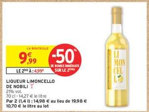 Liqueur Limoncello De Nobili