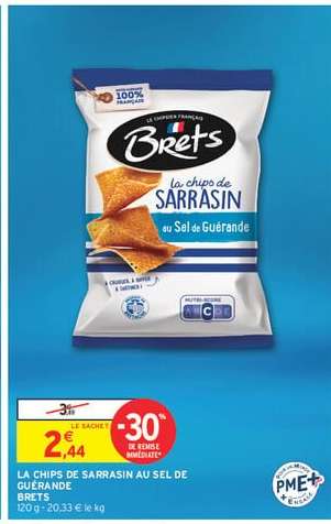 LA CHIPS DE SARRASIN AU SEL DE GUÉRANDE